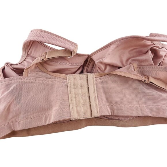 Glamorise Womens Beige Comfort Bra Size 42G Adjustable Straps & Hook Closure - Picture 3 of 5